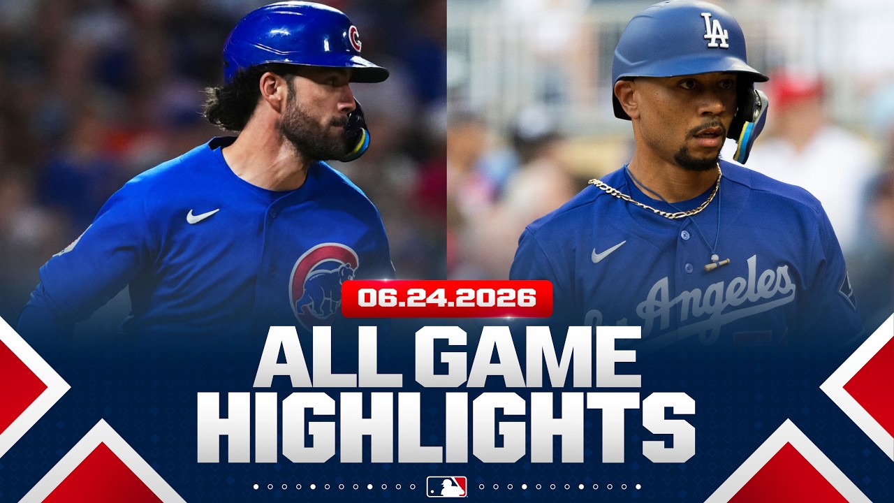 Highlights from ALL GAMES on 6/24 (Dansby Swanson's 11 total RBIs, Mookie Betts' 300th HR, MORE!)