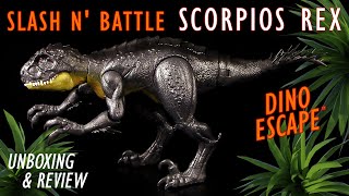 Mattel ® Jurassic World ™ Dino Escape - Scorpios Rex - Slash 'n Battle - Unboxing (Deutsch / German)