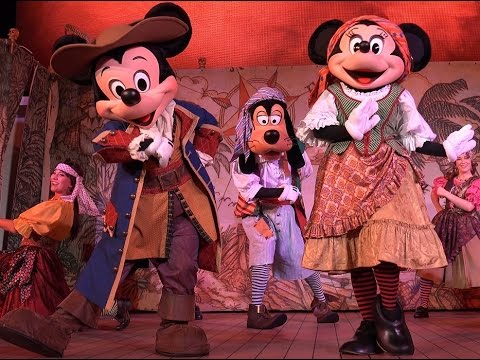 4K Mickey's pirates in the caribbean Deck Party 2014