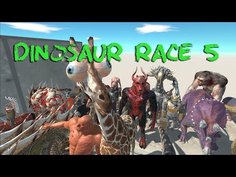 DINOSAUR RACE 5 | all units race - Animal Revolt Battle Simulator
