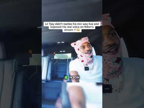 Lil Tjay didn’t realize his mic was live and exposed his real voice on N3on’s stream #n3on #liltjay
