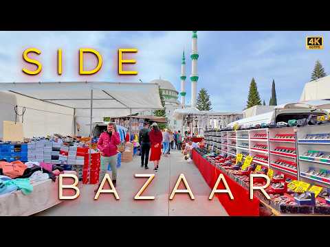 Wochenmarkt Side samstags 4K 🛍️ Aktuell in der #Türkei #Antalya Was gibt es auf dem Markt