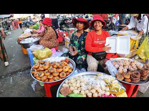 Cambodian Daily Food & Lifestyle @Countryside & City Street Market - Fresh Food & Breakfast 