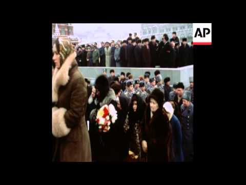 SYND 9 12 77 FUNERAL OF SECOND WORLD WAR HERO MARSHAL VASILEVSKY