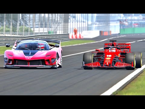 Ferrari F1 2020 vs Ferrari FXX-K EVO - Spa