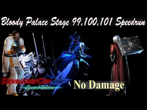 DMC4SE Vergil Bloody Palace Stage 99,100,101 Speedrun / Time Attack OLD WR By Yudhveer Video