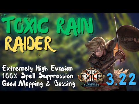 Beginner Friendly Toxic Rain Raider League Starter! - Path of Exile [3.22]