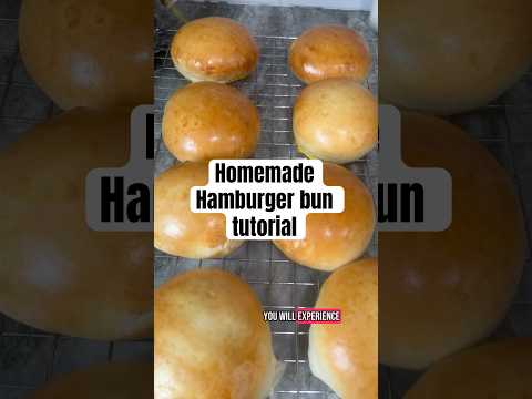 Homemade Hamburger bun tutorial! #homemadebread #bread #breadrecipe #burgers