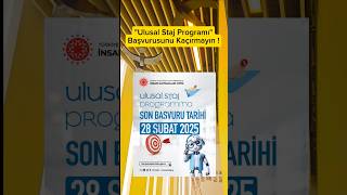Ulusal Staj Programı Başvurusu! #staj #ulusalstajprogramı #öğrenci #yu