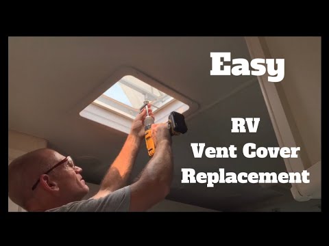 RV Vent Cover Replacement.  The Easy RV Repair.  Camco and Hengs Vents.  14”x14”.