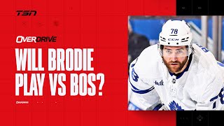 Will Brodie play in playoffs?| OverDrive - Hour 3 - 04/19/2024