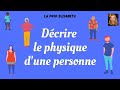 Comment décrire le physique d'une personne en français-Niveau A1 de FLE-😍English subtitles available
