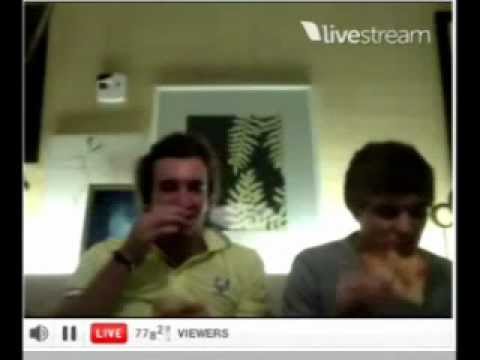 Andy Samuels, Liam Payne and Rapping PizzaMan - TwitCam Part5 19/6/2012