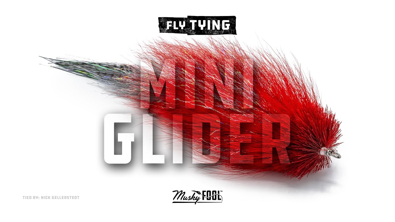 How to tie a 10 inch glider musky fly by Musky Fool