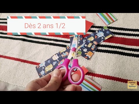 29🍃Apprendre à bien tenir sa paire de ciseaux pour découper | Atelier de vie pratique Montessori