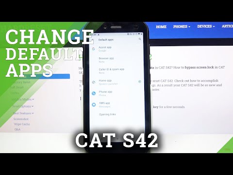 How to Change Default Apps in Cat S42 - Set Up Different Default Browser