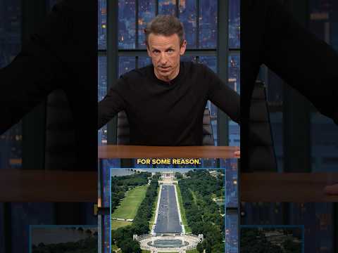 Trump compares the size of the Lincoln Memorial Reflecting Pool to skyscrapers 🤔 #ACloserLook