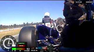 preview picture of video 'Hugh Barter Racing, Puckapunyal, Eastern Loins, Vic Karting Series Rnd 2 Heat 2'