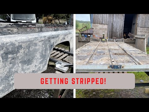 Project Nexi Part 12, a Landrover Defender 110 full restoration, back body off #landrover #defender