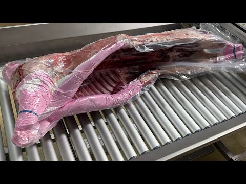 YouTube video: Vacuum packaging lamb and goat carcass with Hacona VI-1320