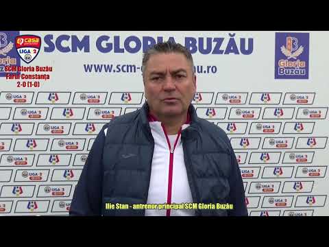 Ilie Stan, declaraţie după meciul câştigat de Gloria Buzău în faţa Farului din Constanţa