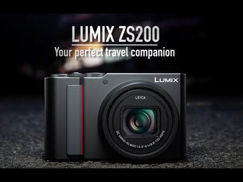 Panasonic Lumix DC-ZS200 Digital Camera, 20.1MP Sensor, 4K Video High-Resolution DC-ZS200DK (Black)
