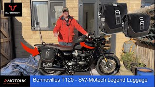 Fitting luggage to the Bonneville T120 SW-MOTECH | Legend Gear | MotoUK