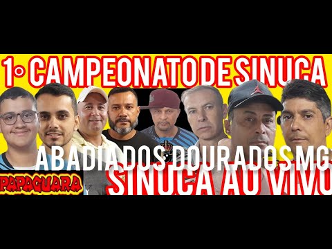 PRIMERIO CAPEONATO DE SINUCA DE ABADIA DOS DOURADOS MG , SINUCA AO VIVO.