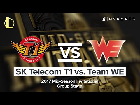HIGHLIGHTS: SK Telecom T1 vs. Team WE (2017 MSI Group Stage)