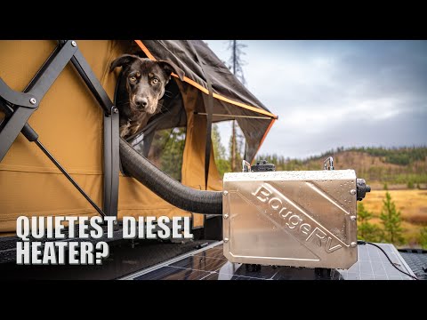 Quietest Diesel Heater I've Used? BougeRV New Portable Diesel Outdoor Heater Field Review
