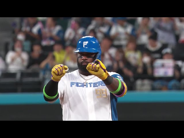 【1回裏】初球打ち!! ファイターズ・レイエス センターオーバーの先制タイムリー2ベース!! 2025年9月11日 北海道日本ハムファイターズ 対 オリックス・バファローズ