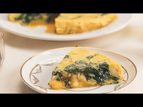 Tortilla de patatas y espinacas