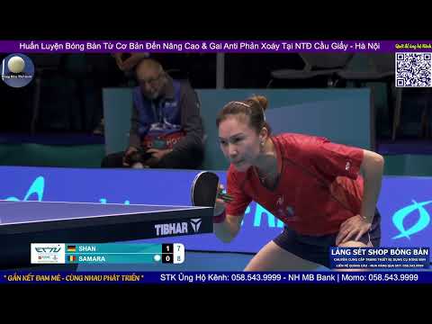 Xiaona Shan vs Elizabeta Samara | Women's Single Semifinals - Top 16 Table Tennis Europe Cup 2025