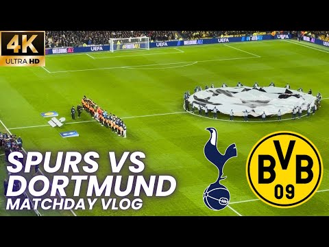 Tottenham Win In Champions League! | Spurs Vs Borussia Dortmund Matchday VLOG [4K]