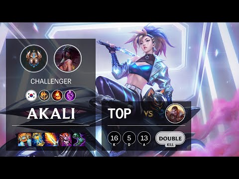 Akali Top vs Jayce - KR Challenger Patch 11.14