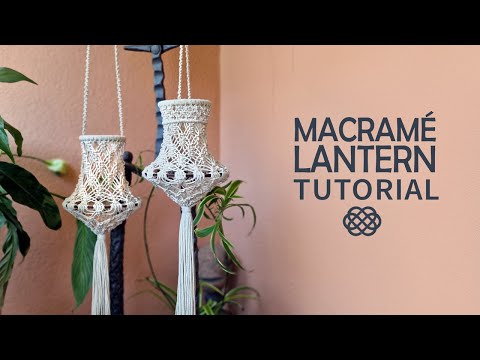 Macrame Designed Basket DIY