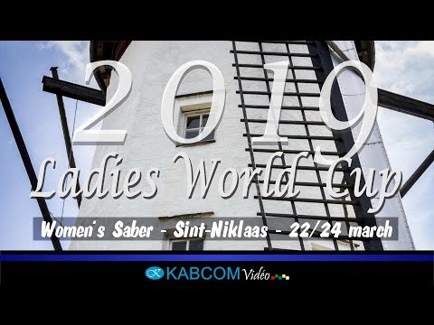LADIES WORLD CUP - WOMEN'S SABER TEAM - SINT-NIKLAAS 2019 - TABLEAU 32 - BLUE PISTE