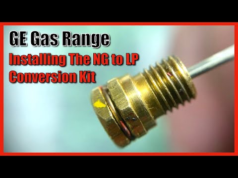 GE Gas Range Natural Gas to Liquid Propane Conversion PART 1
