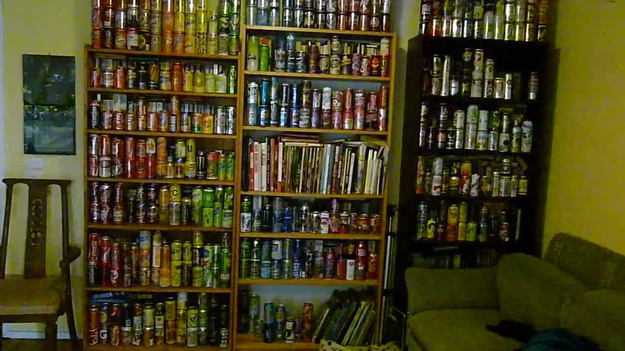 430 UNIQUE - WALL OF SOFT DRINK CANS COLLECTION
