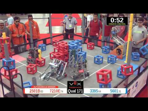 2015 VRC Arts Q171 - 2501B 7210E vs 3395 5601 - 66 to 53 - VEX Worlds 2015 - Arts Division