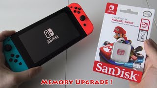 Nintendo Switch How to Ugrade Memory / Storage SD Card ?