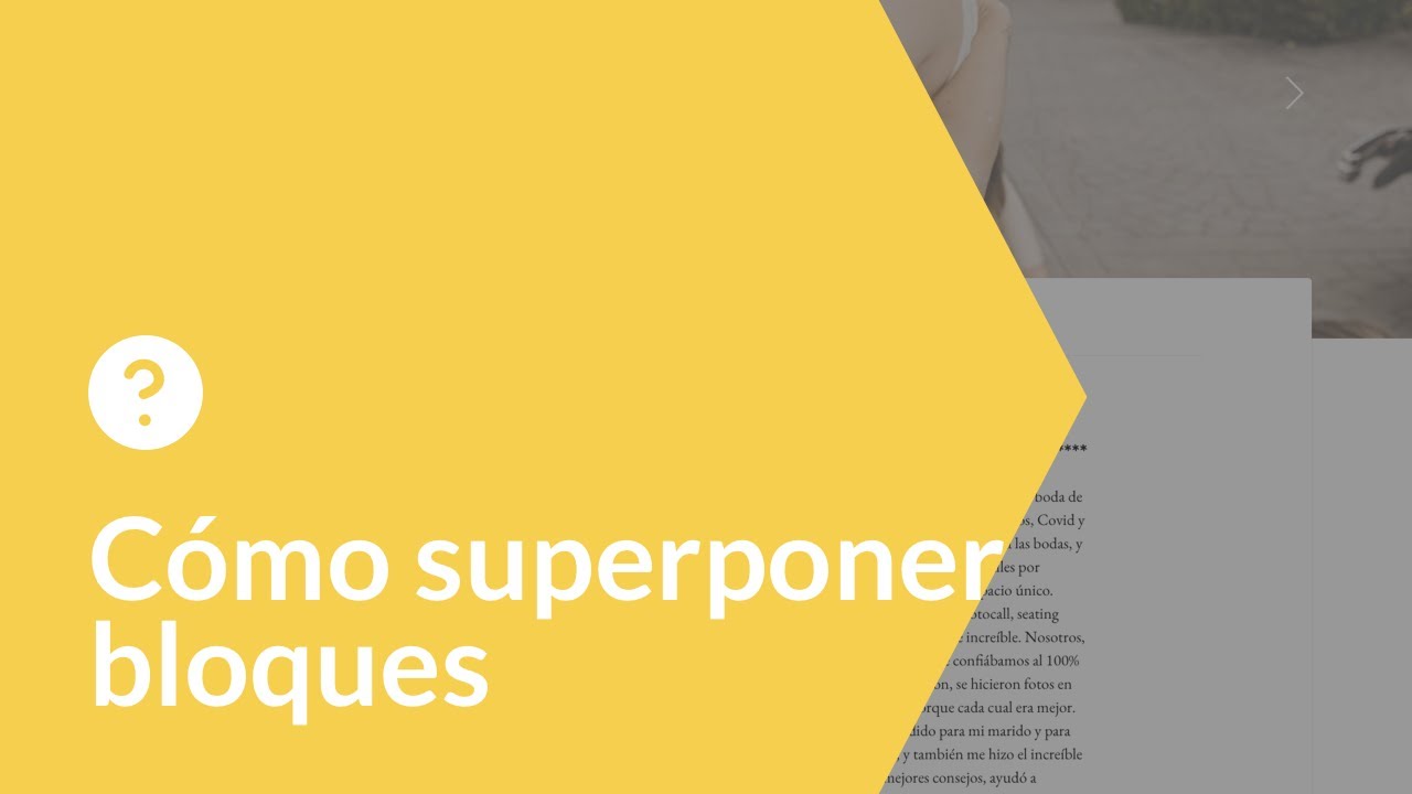Cómo superponer bloques