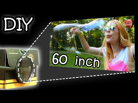 DIY Smartphone Projector - How To Make Your Phone Image 15 Times Bigger (Tutorial)