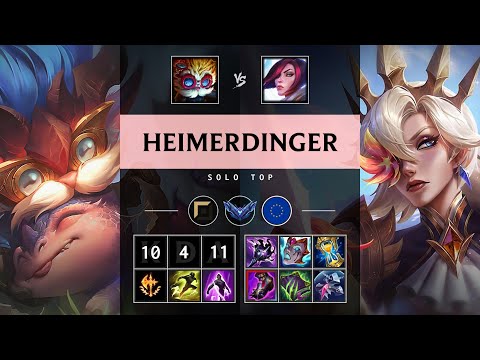 Heimerdinger Top vs Fiora - EUW Diamond Patch 25.16