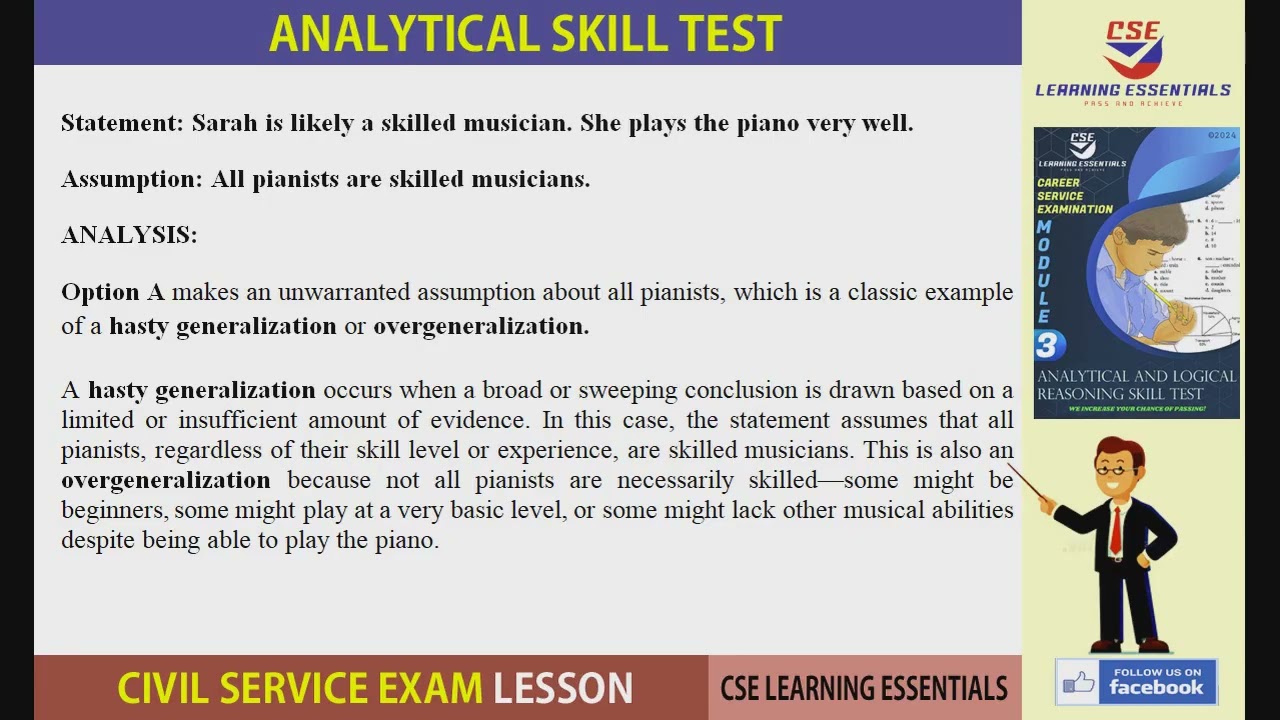 CSE PRACTICE TEST (ANALTICAL ABILITY) QUESTION #1