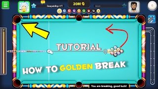 8 Ball Pool How To Golden Break 9 Ball Tutorial! How To Win in First Shot Tutorial! Miami Trickshots