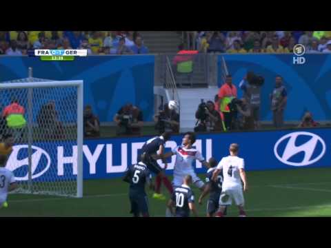 FIFA WM 2014 - Frankreich vs. Deutschland GOAL Hummels 1-0 (04.07.2014)