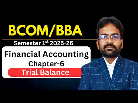 Financial Accounting Syllabus 2025 26 BCom 1st Year Semester 1st CWG for BCOM