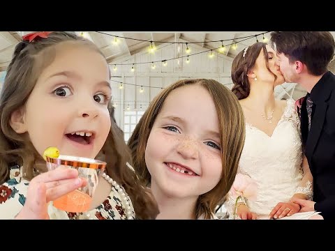 BEAUTiFUL WEDDiNG DAY!! Celebrating our Friends so we Dress Fancy! Adley Niko & Navey make Art Gifts