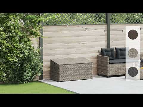 Garten-Aufbewahrungsbox 3044433 Schwarz - 110 x 110 x 110 cm